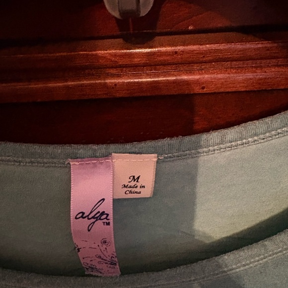 Alya Women's Teal Long Sleeve Top - Picture 3 of 3